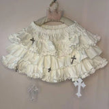 GETADME Japanese Y2k Cute Ruffled Plaid Skirt Punk Rock Subculture Cake Skirts Japanese Preppy Style Casual New 2025 Women Skirts