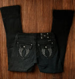 GETADME American retro distressed washed pocket embroidery jeans hot diamond denim pants women's new street straight leg pants