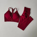 GETADME Peach High-Waisted Hip-Lifting Women's Exercise Suit Shockproof Yoga Fitness Clothes for Running And Styling