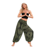 GETADME Boho Yoga Pants Women Hippie Harem Printed Dyeing High Waisted Wear Pantalone De Mujer Cintura Alta Calca Feminina Beach