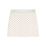 GETADME 프랑스 패션 여성 허리 랩 스타일 웨이브 도트 숏 코트 가을 레트로 클래식 리본 탑 숏 스커트 달콤한 여성 3피스 세트