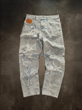 GETADME Vintage Japanese Women Embroidery Jeans High Waisted Baggy Straight Denim Pant Streetwear Jean Hot Stamp Studded Y2k Pants