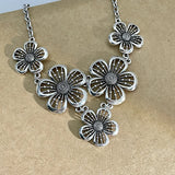 Getadme Bohemian Accessories Patchwork Flowers Pendant Necklaces Korean Fashion Necklace Women Punk Jewelry Vintage Choker