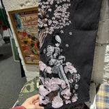 GETADME Y2k 2000s Cherry Blossom Jeans Women Casual High Waist Straight Wide Leg Jeans Harajuku Japanese Vintage Women Clothing