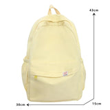 GETADME New Waterproof Nylon Women Backpack Female Travel Bag Backpacks Schoolbag for Teenage Girls Solid Color Bookbag Mochila Bookbag