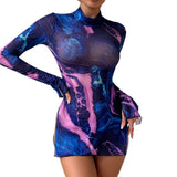 GETADME Dress Tight fitting hip hugging skirt with thin rendering and colorful high neck Green dress traffic store Party dress Sex shop
