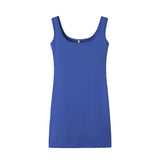 GETADME 2025 Summer New Women's Solid Color Strap Casual Dress