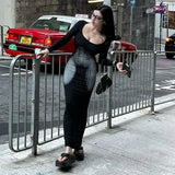 GETADME 여성용 가을 스퀘어 칼라 풀오버 드레스 하이웨이스트 피쉬테일 긴소매 프린트 힙 허깅 가운