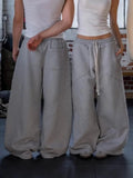 GETADME 2025 Street Hip-hop Goth Harajuku Fashion Versatile Straight Wide-leg Pants Men American Retro Y2K Casual Loose Trousers Women