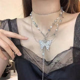 GETADME Simple Shiny Butterfly Waist Chain For Women Multilayer Pearl Tassel Metal Body Belly Chains Summer Beach Party Jewelry Gifts