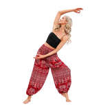 GETADME Boho Yoga Pants Women Hippie Harem Printed Dyeing High Waisted Wear Pantalone De Mujer Cintura Alta Calca Feminina Beach
