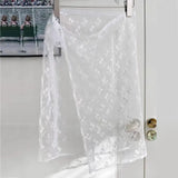 GETADME Y2K Mini Skirts Women Harajuku Aesthetic White Tulle Bandage Skirt Japanese Vintage Lolita Lace Trim Miniskirt Matching Pants