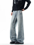 GETADME Men's Baggy Jeans Unisex Y2K Trendy Casual Wide Leg Denim Pants High Street Oversize Trousers American Style Streetwear Fashion