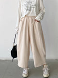 GETADME 2026 Autumn Casual Harem Pants Women Cotton High Waisted Trousers Retro Loose Bloomers Women's Oversize Pants Baggy Sweatpants