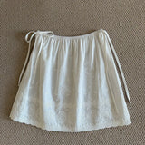 GETADME Women Y2K Korean Lace Mini Layered Skirt Streetwear Lace Up Ruffles Harajuku High Waist Pleated A-Line Short Jupe Skirts Clothes