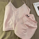 GETADME 2025 New Cotton Sleepwear Women's Summer Short Sleeved Shorts Cute Women's Home Clothing Set Женская Пижама