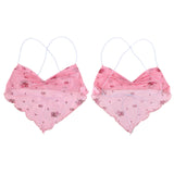 Getadme-Summer Women's Sexy Sweet Floral Print Girly Style Camisole Sleeveless Backless Low Chest Short Tops for  Y2K Clothes Women