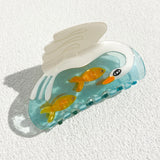 GETADME Creative Funny Acetate Sunflower Star Snail Hair Clip Claw For Women Medieval Sun Female Shark Hairpin Hair Accessories Tool