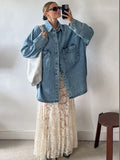 Getadme Trendix See Through Lace Skirts Women High Waist Street Fashion Loose Hollow Out Long Skirt Party Sexy Patchwork Clubwear 2025