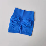 GETADME 여성용 하이웨이스트 스포츠 반바지 피치 힙 리프팅 허리 조임 슬리밍 러닝 트레이닝 피트니스 의류