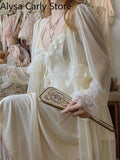 GETADME French Sweet Vintage Fairy Dress Women 2026 Autumn Lace Sexy Casual Korean Dress Female Court Chiffon Elegant Long Strap Dresses