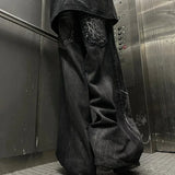 GETADME Y2K Baggy Jeans vintage Splicing embroidery Pattern high quality jeans Hip Hop Gothic Streetwear men women Casual wide leg jeans
