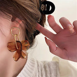 Boucles d'oreilles pendantes GETADME vintage en métal irrégulier, style USA, avec pendentifs originaux, accessoires de voyage et de mariage.