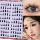 GETADME DIY Self-Adhesive Cluster Lashes 10 Rows/Box, Glue-Free Manga Style Sectioned Eyelashes Natural Look