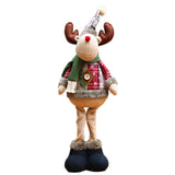 GETADME 3PCS Christmas Decorative Christmas Dolls Reindeer Snowman Santa Claus Standing Doll New Year Ornament Christmas Merry Christmas