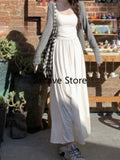 Getadme- Casual 3 Piece Set Women Elegant Autumn Cardigan + French Vintage Y2k Crop Top + Midi Skirt Korean Fashion Suit Office Lady