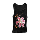 GETADME Summer Goth Punk Baby Tank Vintage Street Youthful Women Graphics Print Grunge Y2k Clothes Aesthetic Cute Slim Crop Top T-shirt