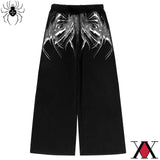 GETADME Dark Y2K Unisex Streetwear Jogger Pants Men Women Casual Loose Fit Drawstring Workout Gym Trousers Wide Leg Fitness Fashion