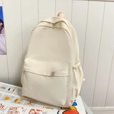 GETADME New Waterproof Nylon Women Backpack Female Travel Bag Backpacks Schoolbag for Teenage Girls Solid Color Bookbag Mochila Bookbag