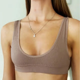 GETADME Women Push Up Bras Deep-U Shape Brassiere Small Cup Bralette Non-wire Seamless Underwear Female Comfy Sexy Lingerie Intimates