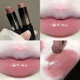 GETADME Lipstick Red Brown Lipstick Waterproof Moisturizing Mirror Lip Gloss Natural Long-Lasting Makeup Valentine's Day Gift