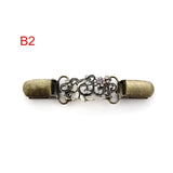 GETADME Women Carved Flower Cardigan Sweater Blouse Shawl Clips Shirt Collar Shawl Brooch Retro Duck Clip Clasps Charm Accessories Gift
