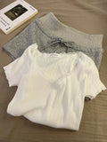 GETADME Casual Sleepwear Women Pajama Sets  Korean Piiama Summer Shorts Sets 2 Pieces Short Sleeve Night Wears Solid Home Suit 2025 New