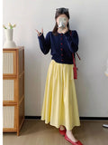 GETADME Elastic waist slim pants skirt summer and autumn leisure loose long skirt women's clothing