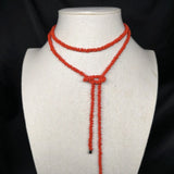 GETADME 새로운 프랑스 스타일 니치 바로크 진주 그린 사암 목걸이 인스 롱넥 쥬얼리 도매 여성 선물용