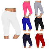 GETADME High Waist Push Up Fitness Leggings Crop Wide Waistband Cycling Short Leggings Workout Jogging For Women Training Leggings