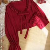 GETADME 카와이 로리타 크롭 니트 가디건, 하트 레이스 오픈워크 스프링 커버업, 일본식 빈티지 스타일 자외선 차단 스웨터 