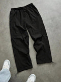 GETADME Men's Lightweight Quick-Dry Striped Logo Printed Joggers with Drawstring Streetwear Pants for Gym Daily Spring Summer
