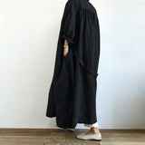 GETADME New Casual Women's Long Sleeved Shirt Dress Versatile Long Windbreaker Jacket Spring/summer 2025