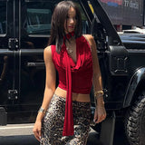 GETADME 여름 신상품 탱크 여성 솔리드 섹시 민소매 V넥 레이디 탑 패션 붕대 스트리트웨어 캐주얼 슬림 탱크 우아한 니트 의류