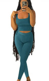 GETADME Lounge Wear Ribbed Casual 2 Piece Summer Shorts Set For Women  Sleeve Top+Elastic Leggings Outfits