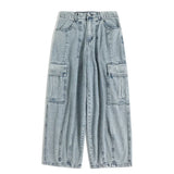 GETADME Baggy Jeans Men's Oversize Cargo Korean Black Wide Pants Streetwear Hip Hop Harajuku Male Fashion Straight Denim Pants
