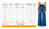 GETADME Women's Jeans New Elastic Waist High Stretch Loose Straight-Leg Pants Trendy Comfortable Versatile Cross-Border