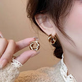 GETADME Nouvelles boucles d'oreilles créoles tendance couleur émail, texture métal, petites créoles pour femmes, couleur or, bijou tendance et créatif.