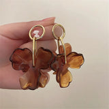 Boucles d'oreilles pendantes GETADME vintage en métal irrégulier, style USA, avec pendentifs originaux, accessoires de voyage et de mariage.