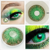 GETADME Eyeshare lentes de contato coloridas para olhos, 2 peças, anime, cosplay, lentes coloridas, azul, roxo, dia das bruxas, lentes de contato, maquiagem de beleza